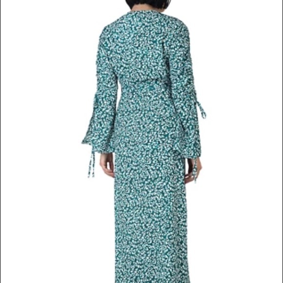 NWOT Green printed Maxi Dress, Size Small - Picture 3 of 3